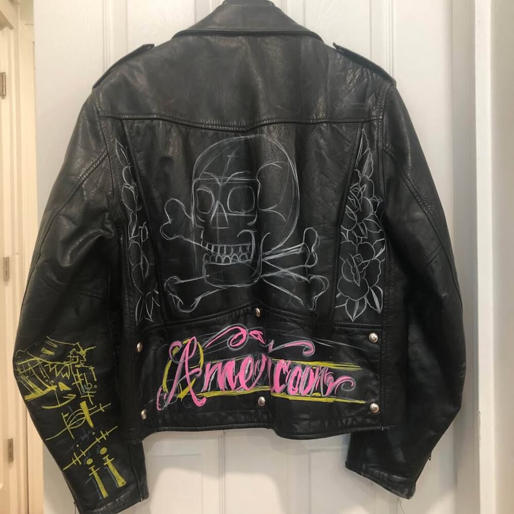 VTG 60s Montgomery Ward "One Star" Custom Motorcycle Jacket